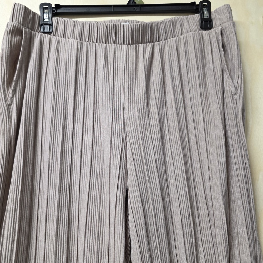 Pure Jill Elements Pleated Wide Leg Pants Womens L Pink Pull On Lounge - Picture 16 of 16